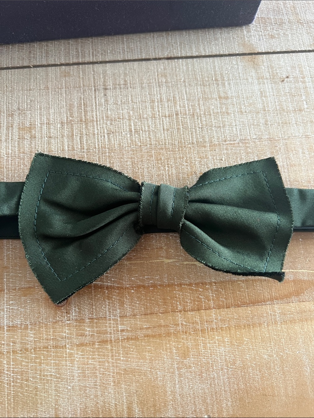 Lanvin Olive Green Men's Bow Tie